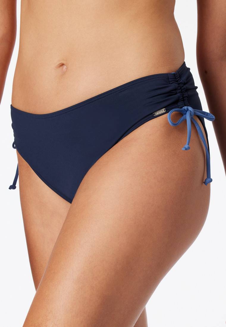 Schiesser Bandeau Bügel-Bikini Softcups variable Träger Midi-Slip verstellbare Seiten nachtblau - Ocean Swim Limitierter Zeitrabatt