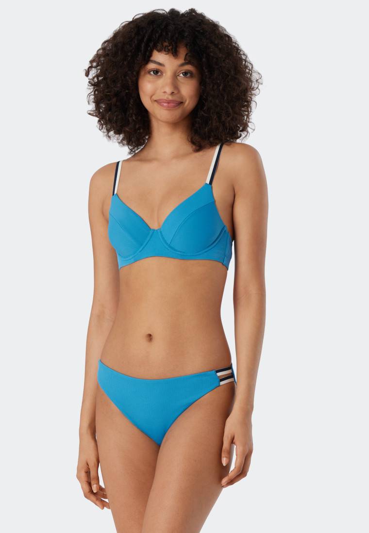 Schiesser Bügel-Bikini-Set variable Träger Mini-Slip Ripp-Optik aquarium - Underwater Rabatt