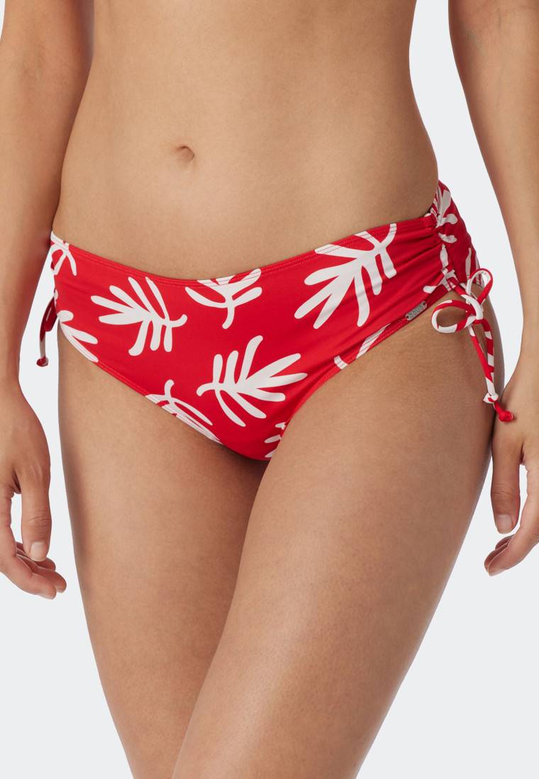 Schiesser Midi-Bikinislip verstellbare Seitenhöhen Korallen rot - Mix & Match Coral Life Exklusivangebot