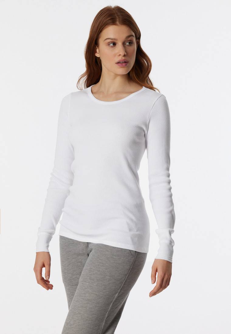 Schiesser Shirt langarm weiß - Revival Greta Black Friday