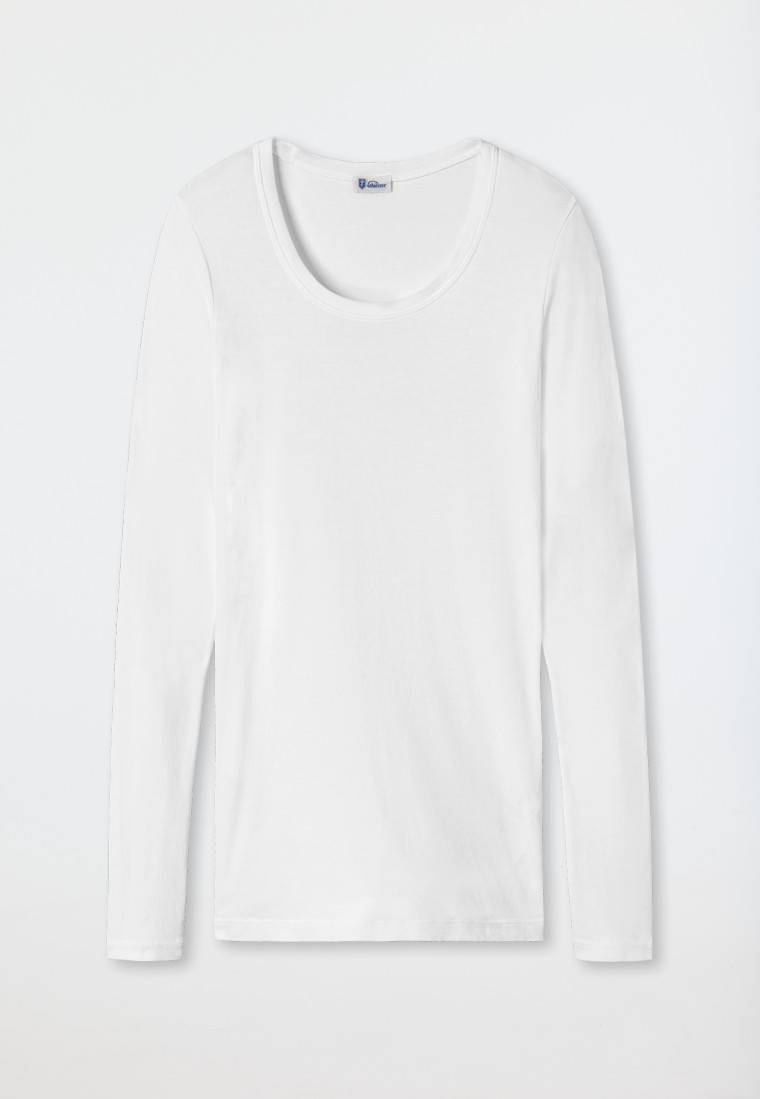 Schiesser Shirt langarm weiß - Revival Berta Weihnachtsangebot