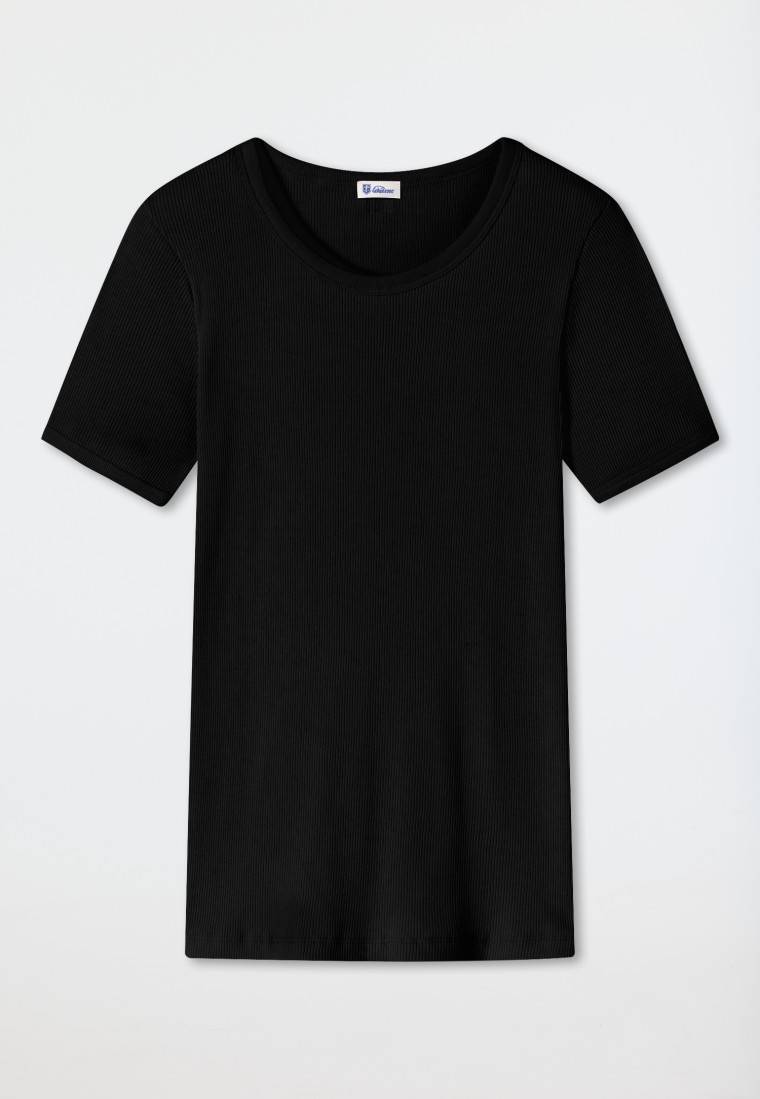 Schiesser Shirt kurzarm schwarz - Revival Greta Vatertagsangebot