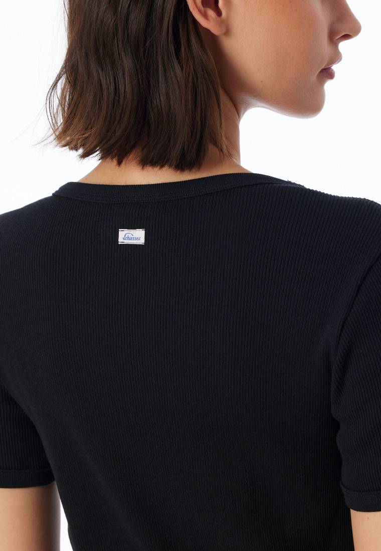 Schiesser Shirt kurzarm schwarz - Revival Greta Vatertagsangebot