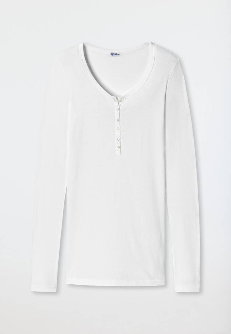 Schiesser Shirt langarm weiß - Revival Berta Lagerräumung