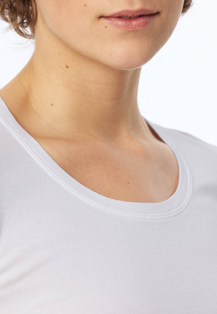 Schiesser Shirt kurzarm weiß - Revival Berta Heißer Verkauf
