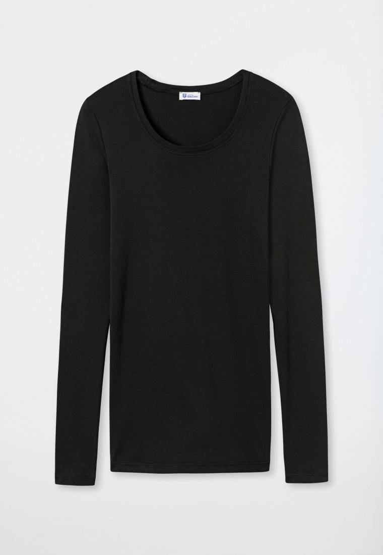 Schiesser Shirt langarm schwarz - Revival Berta Top Angebot