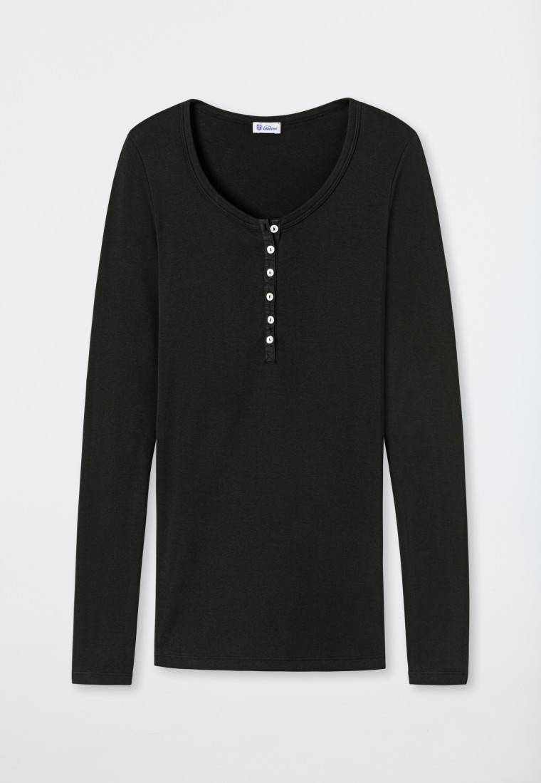 Schiesser Shirt langarm schwarz - Revival Berta Neueste Mode