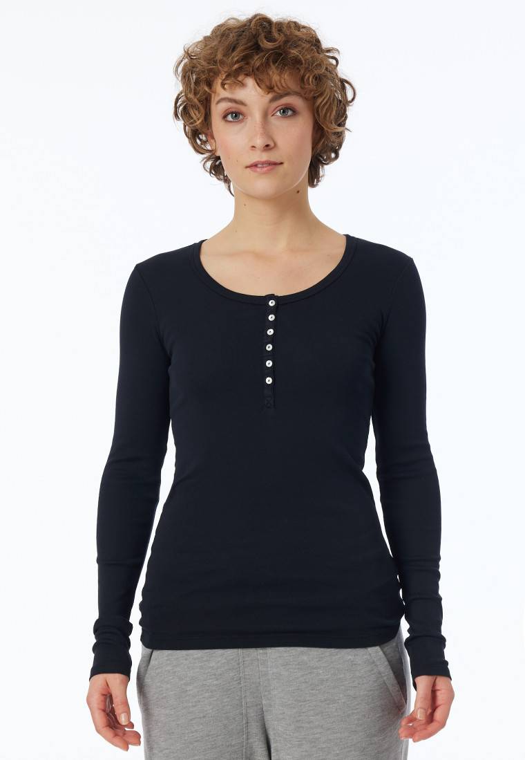 Schiesser Shirt langarm schwarz - Revival Berta Neueste Mode