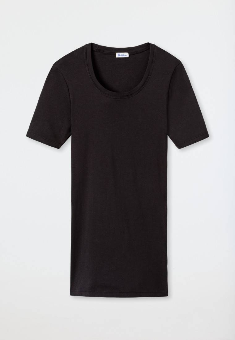 Schiesser Shirt kurzarm schwarz - Revival Berta Online Outlet