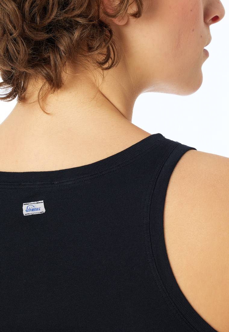 Schiesser Top schwarz - Revival Berta Kauf eins, bekomm eins gratis