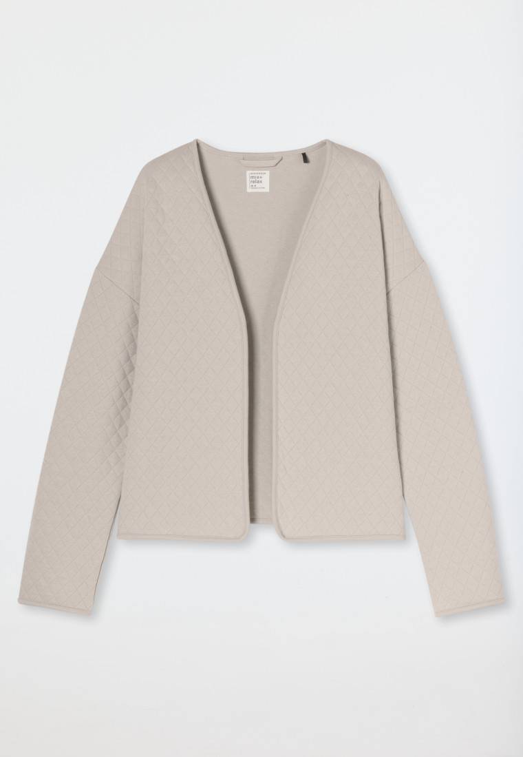 Schiesser Jacke Jersey-Quiltstoff und Sweatware beige - Mix+Relax Tägliche Deals