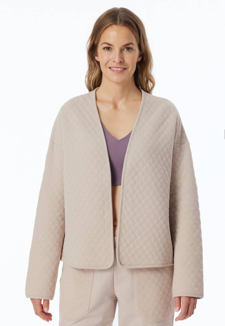 Schiesser Jacke Jersey-Quiltstoff und Sweatware beige - Mix+Relax Tägliche Deals