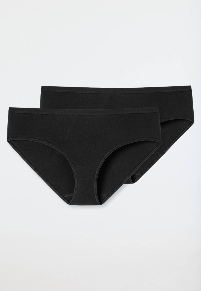 Schiesser Hipster 2er-Pack Organic Cotton schwarz - 95/5 Wochenangebot