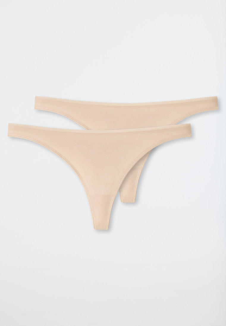 Schiesser String 2er-Pack Organic Cotton sand - 95/5 JETZT KAUFEN