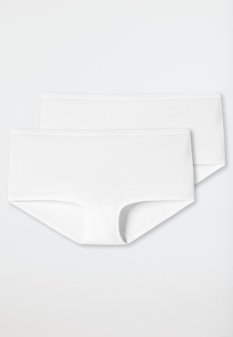 Schiesser Shorts 2er-Pack Organic Cotton weiß - 95/5 Letzte 2 Tage