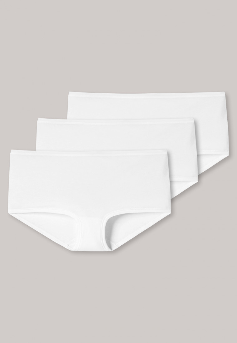 Schiesser Shorts 3er-Pack Organic Cotton weiß - 95/5 Letzter Tag