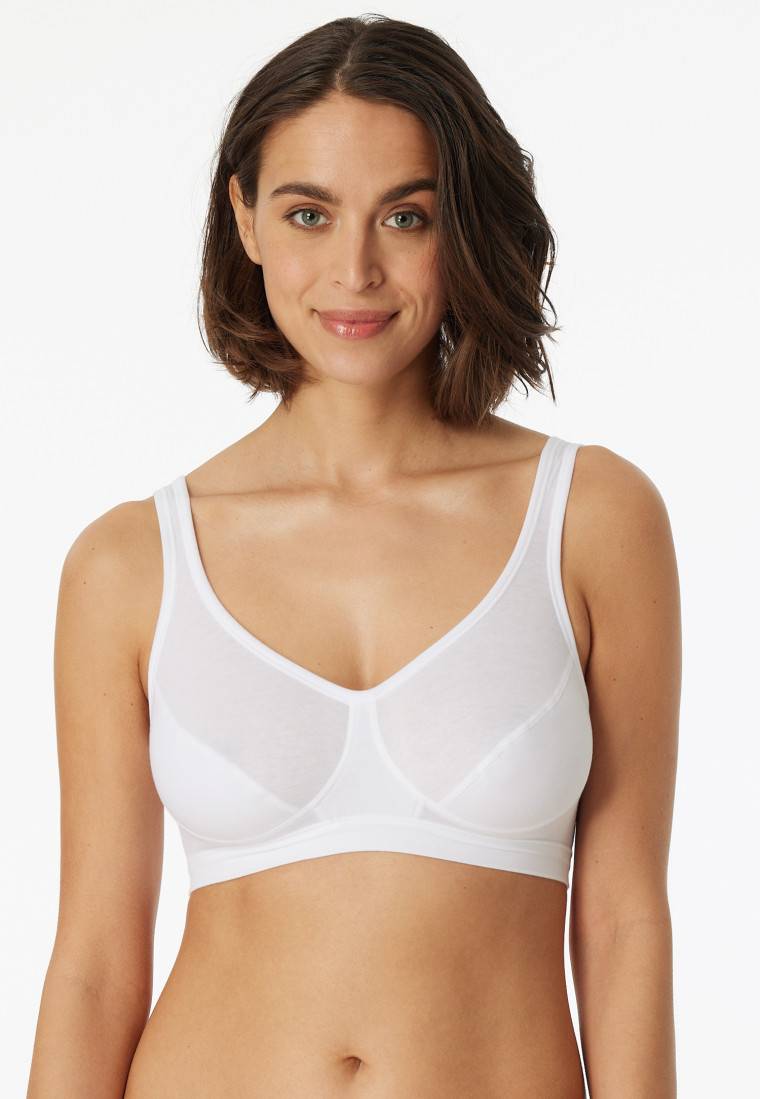 Schiesser Bustier 2er-Pack mit Cups Organic Cotton weiß - 95/5 Zeitbegrenzte Promotion