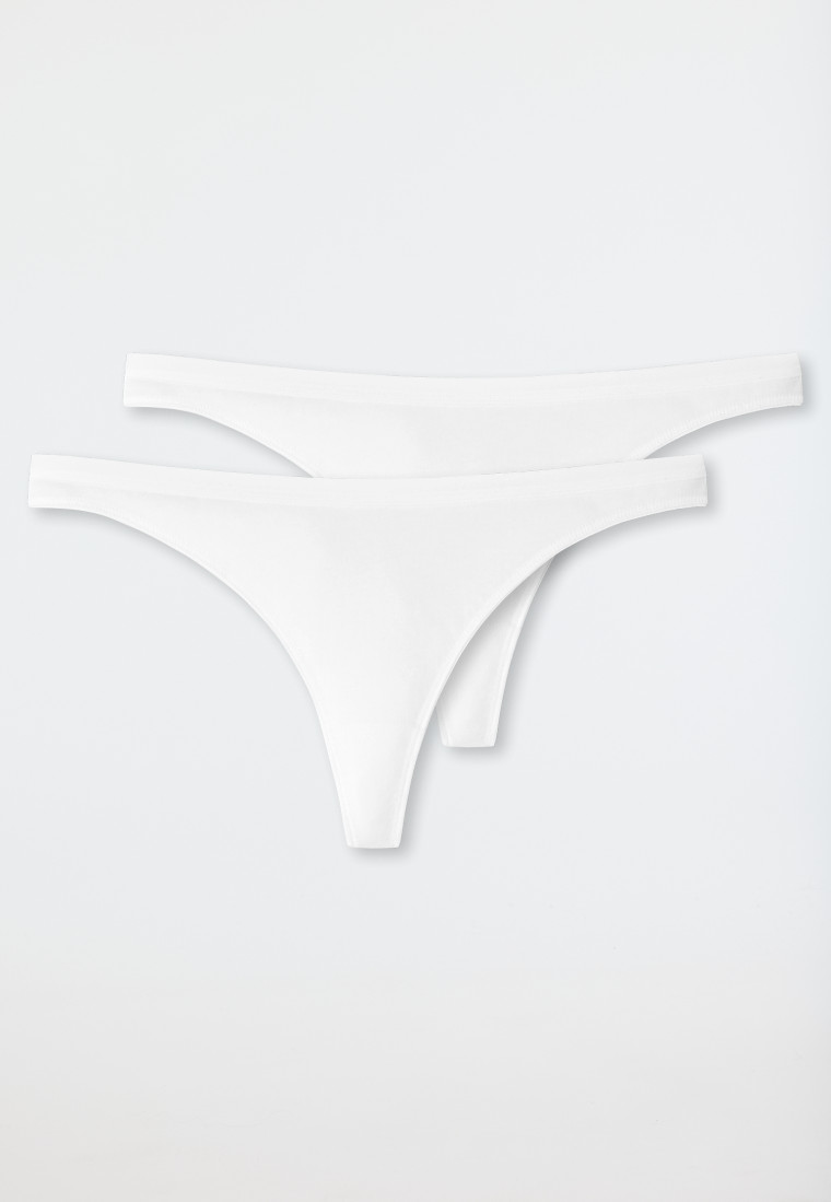 Schiesser String 2er-Pack Organic Cotton weiß - 95/5 Bis zu 50% Rabatt