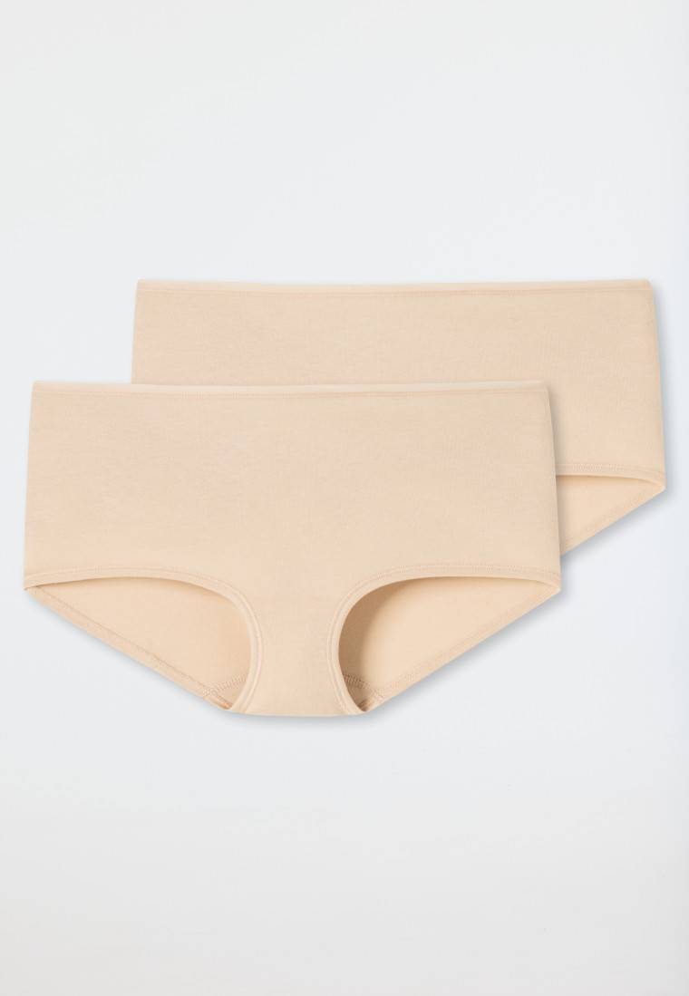 Schiesser Shorts 2er-Pack Organic Cotton sand - 95/5 Vierteljährliche Förderung