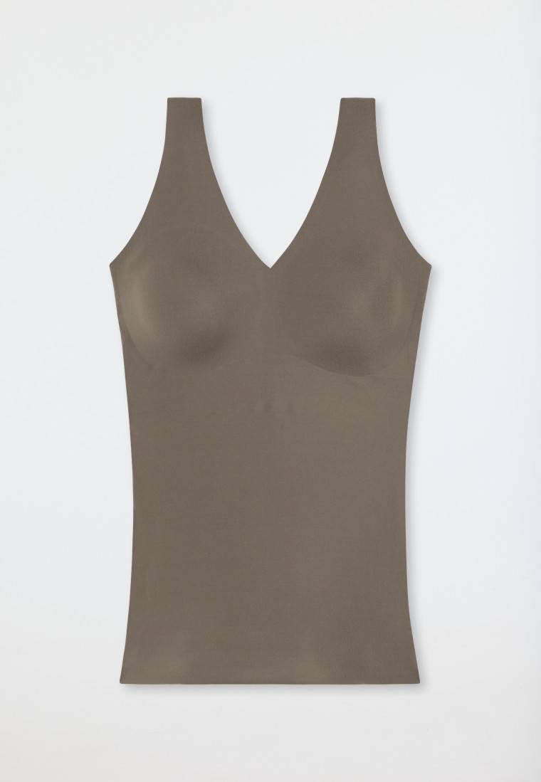 Schiesser Trägertop Mikrofaser herausnehmbare Pads taupe - Invisible Soft 50% Rabatt für begrenzte Zeit