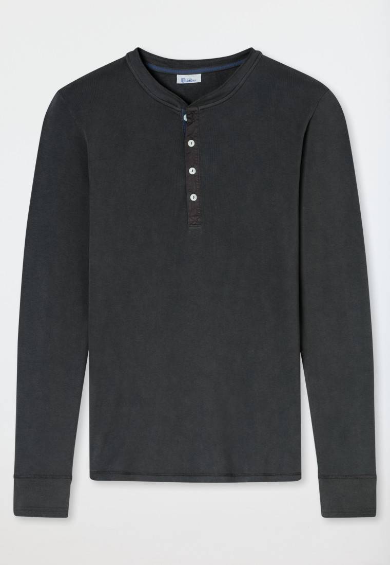 Schiesser Shirt langarm anthrazit - Revival Karl-Heinz Hotsell