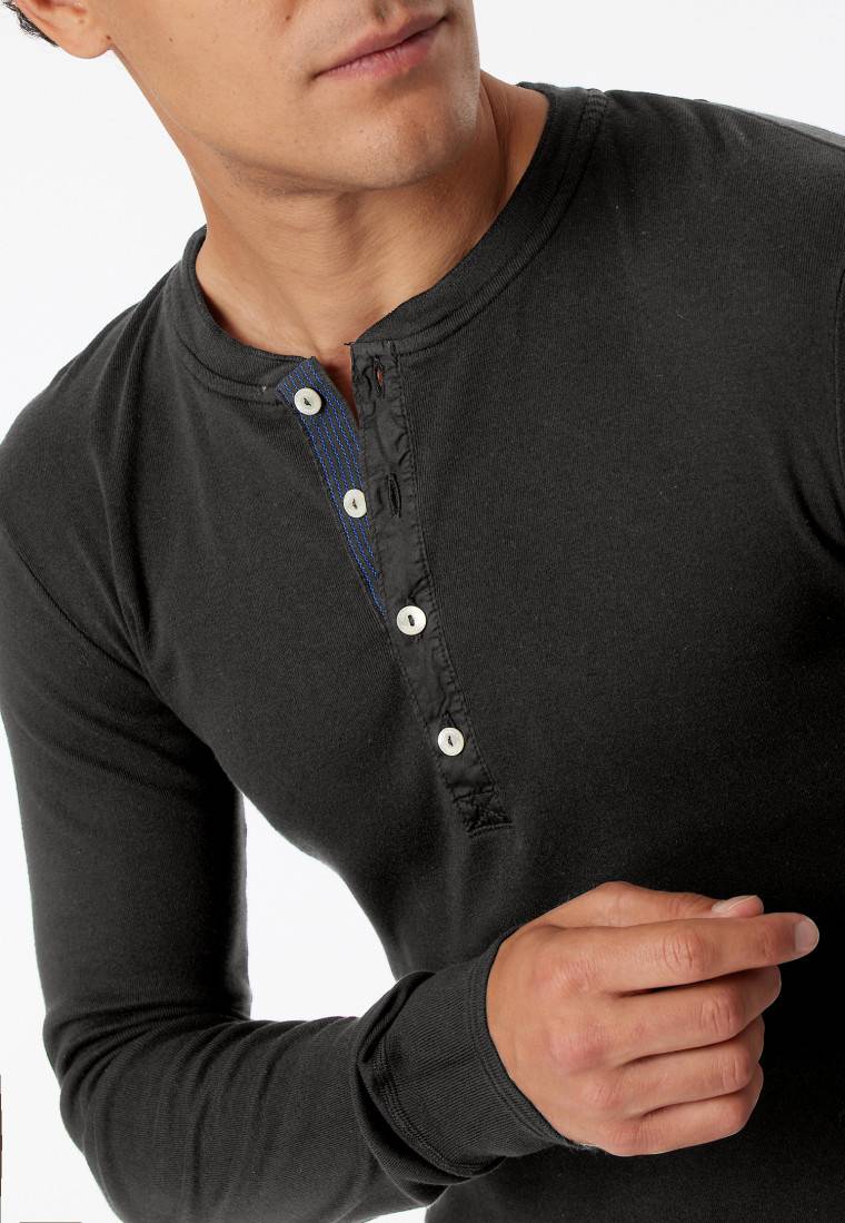 Schiesser Shirt langarm anthrazit - Revival Karl-Heinz Hotsell