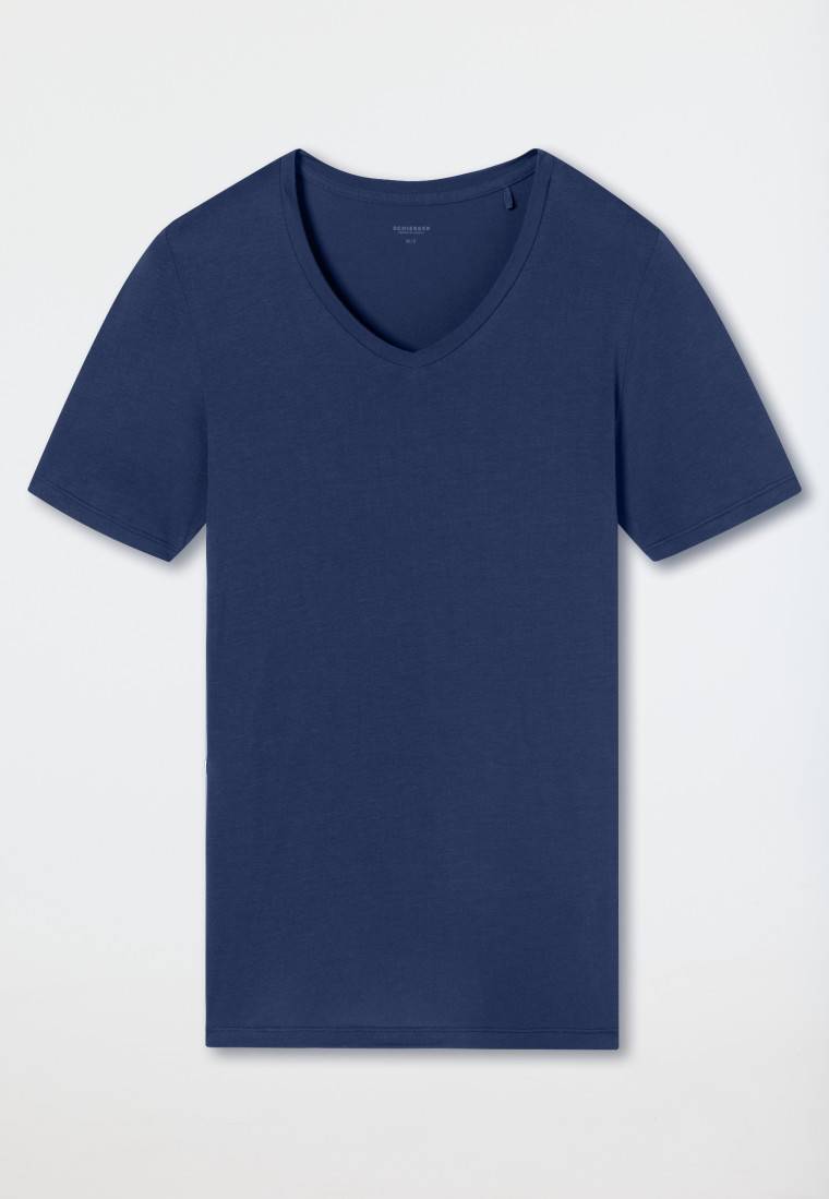 Schiesser Shirt kurzarm V-Ausschnitt admiral - Premium Modal Günstiger Verkauf