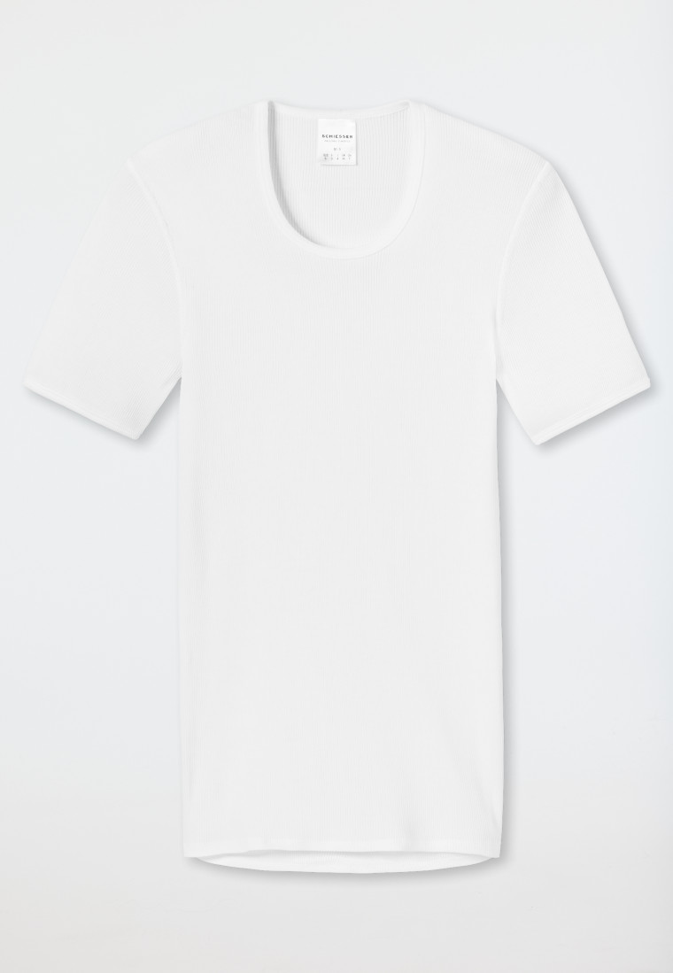 Schiesser Shirt kurzarm Doppelripp weiß - Original Classics Meist gekauft