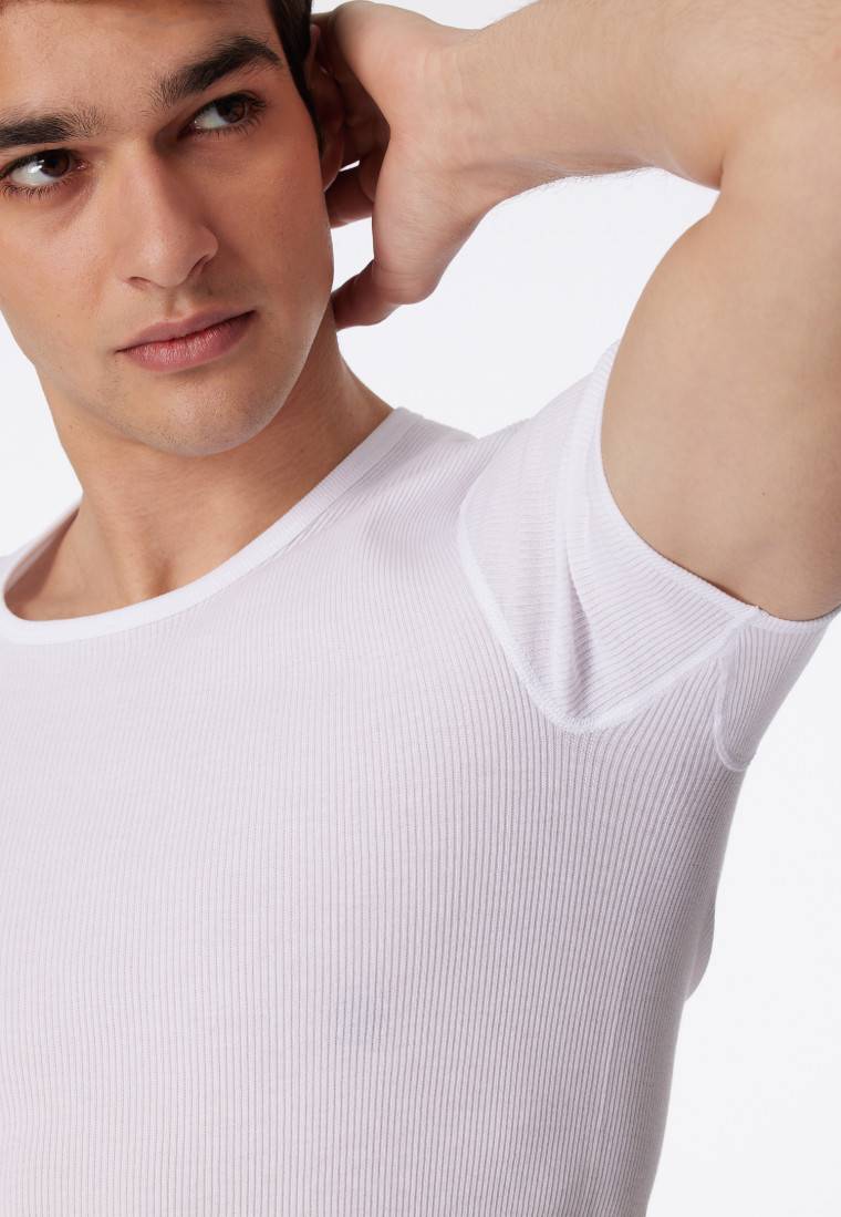 Schiesser Shirt kurzarm Doppelripp weiß - Original Classics Meist gekauft
