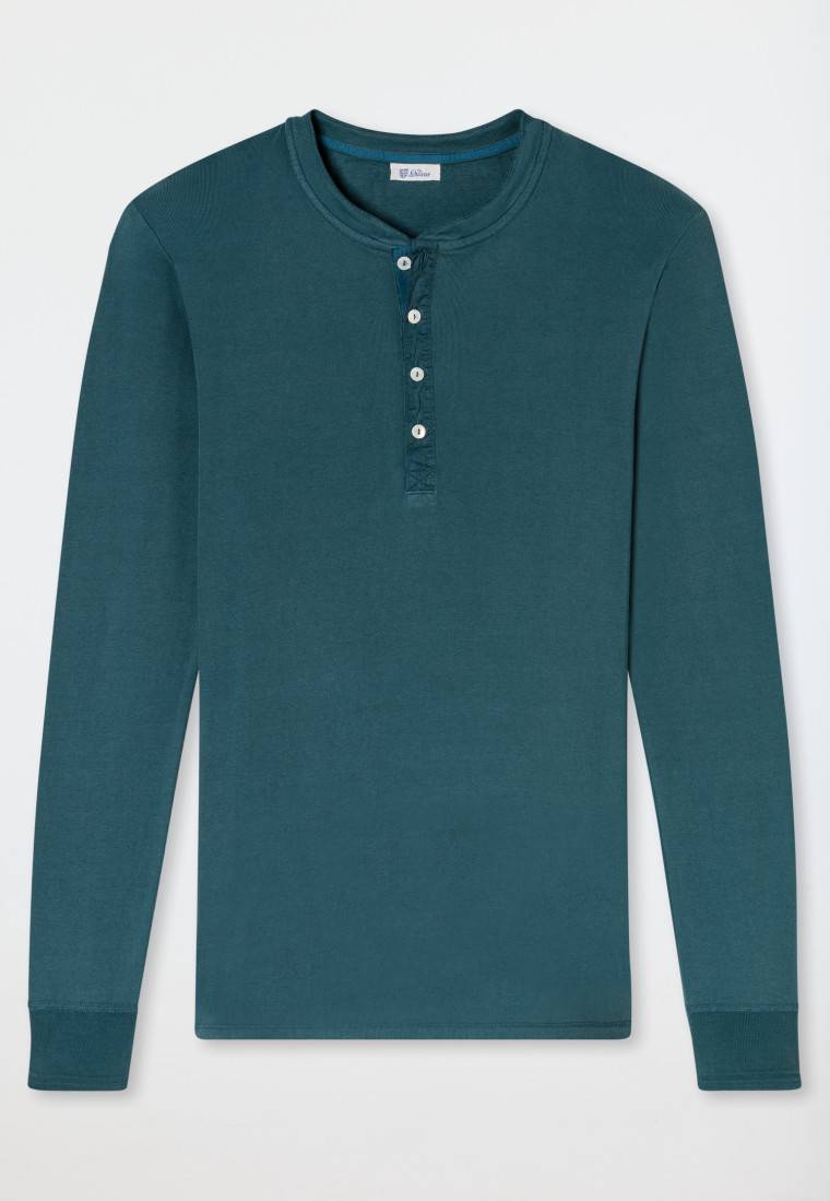 Schiesser Shirt langarm jeansblau - Revival Karl-Heinz Blitzverkäufe