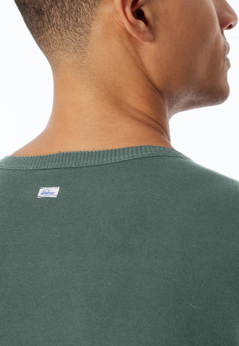 Schiesser Shirt langarm grün - Revival Ludwig Großer Ausverkauf