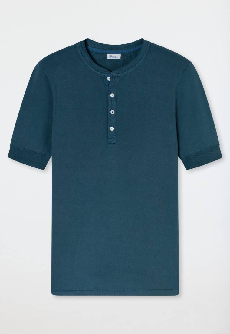 Schiesser Shirt kurzarm jeansblau - Revival Karl-Heinz Exklusivangebot