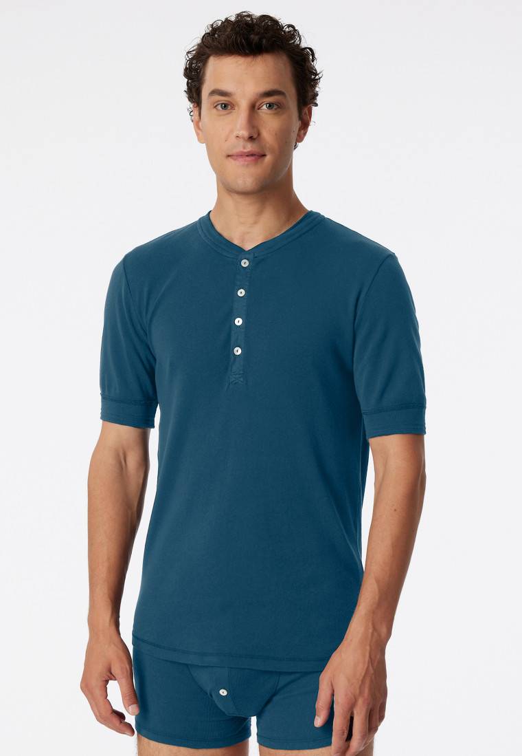 Schiesser Shirt kurzarm jeansblau - Revival Karl-Heinz Exklusivangebot