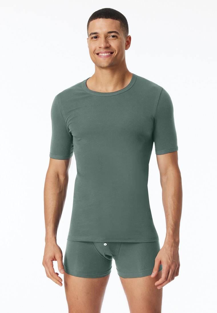 Schiesser Shirt kurzarm grün - Revival Ludwig Cyber Monday