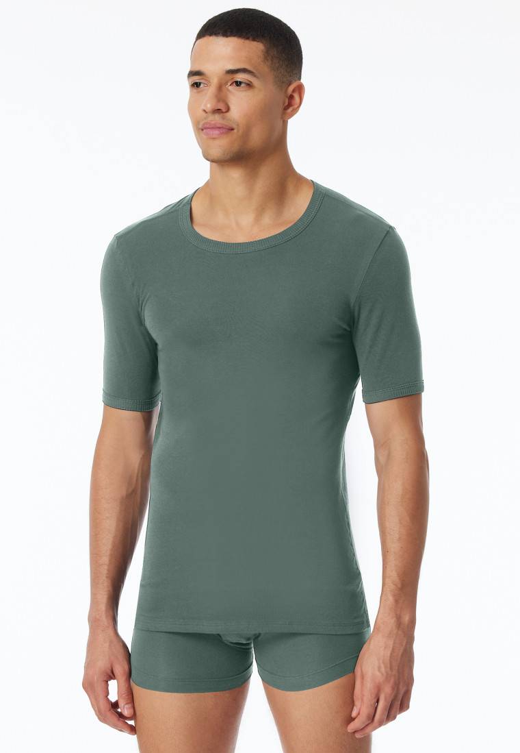Schiesser Shirt kurzarm grün - Revival Ludwig Cyber Monday