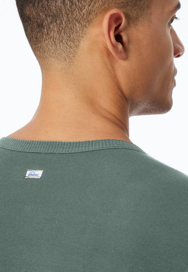 Schiesser Shirt kurzarm grün - Revival Ludwig Cyber Monday