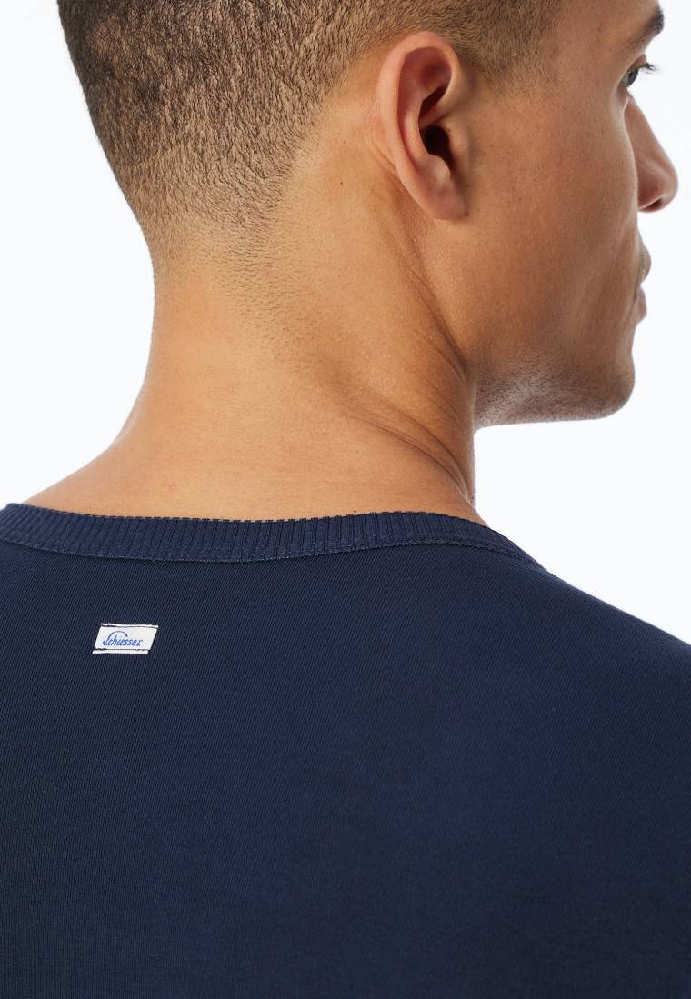 Schiesser Shirt kurzarm dunkelblau - Revival Ludwig Weihnachtsangebot