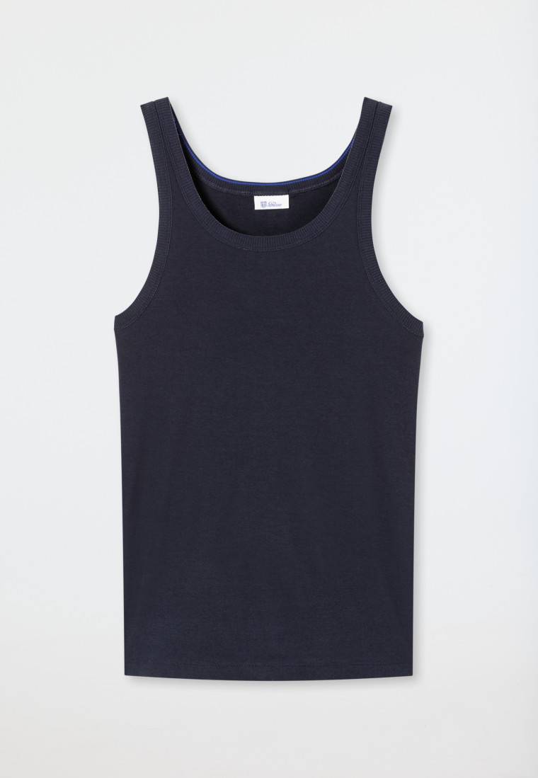 Schiesser Tank Top dunkelblau - Revival Ludwig Muttertagsangebot