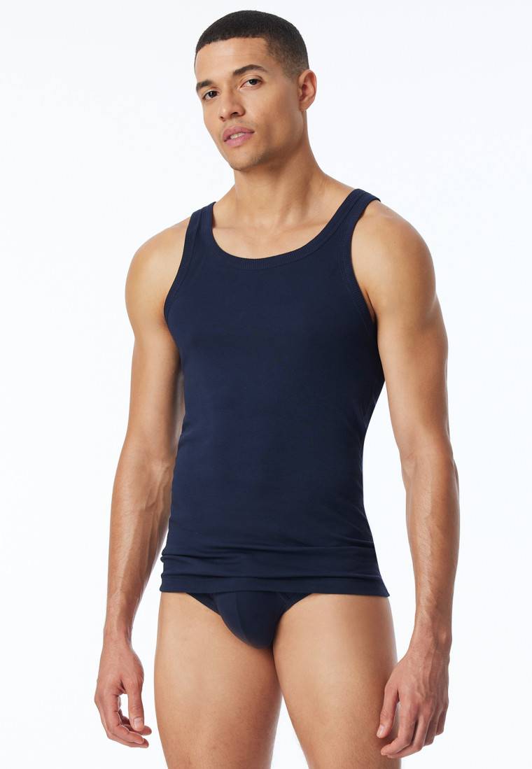 Schiesser Tank Top dunkelblau - Revival Ludwig Muttertagsangebot