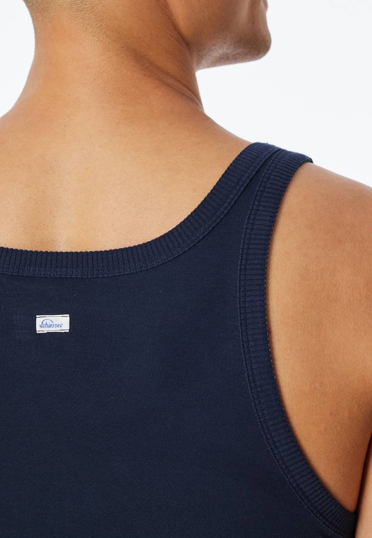 Schiesser Tank Top dunkelblau - Revival Ludwig Muttertagsangebot