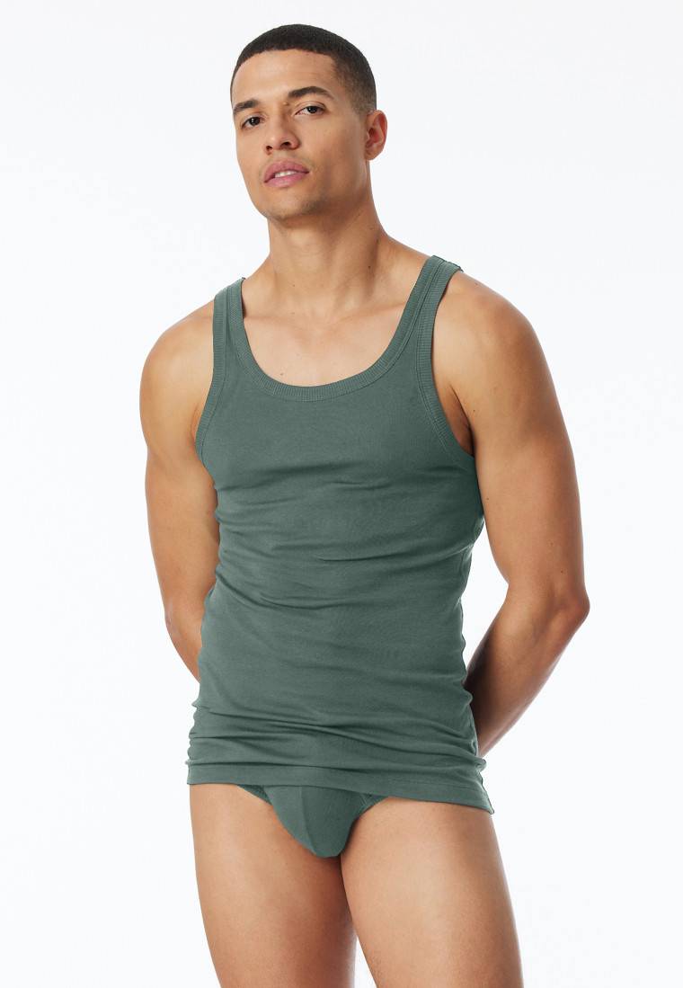 Schiesser Tank Top grün - Revival Ludwig Vatertagsangebot