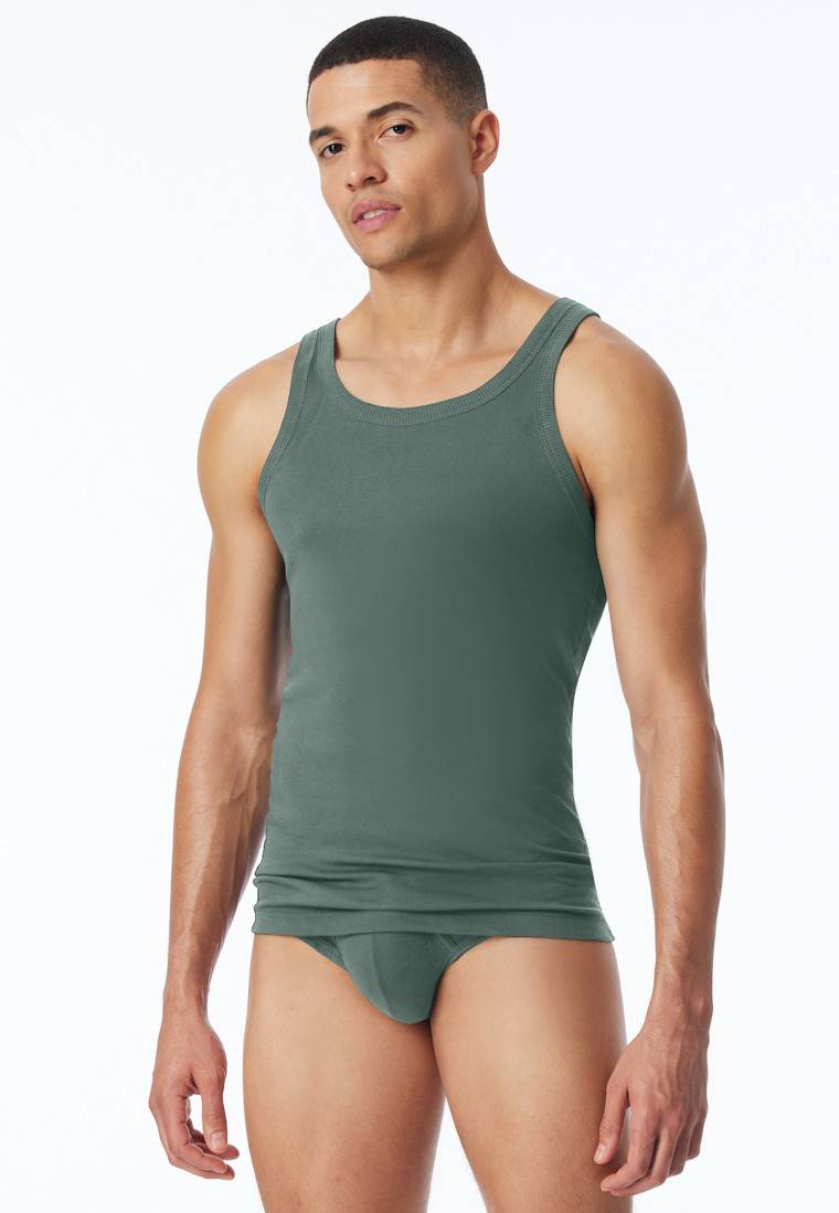 Schiesser Tank Top grün - Revival Ludwig Vatertagsangebot