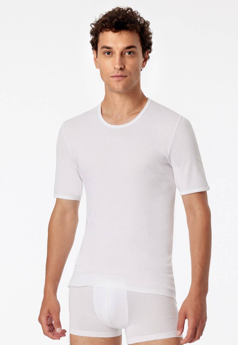 Schiesser Shirt kurzarm Feinripp weiß - Original Classics Valentinstagsangebot