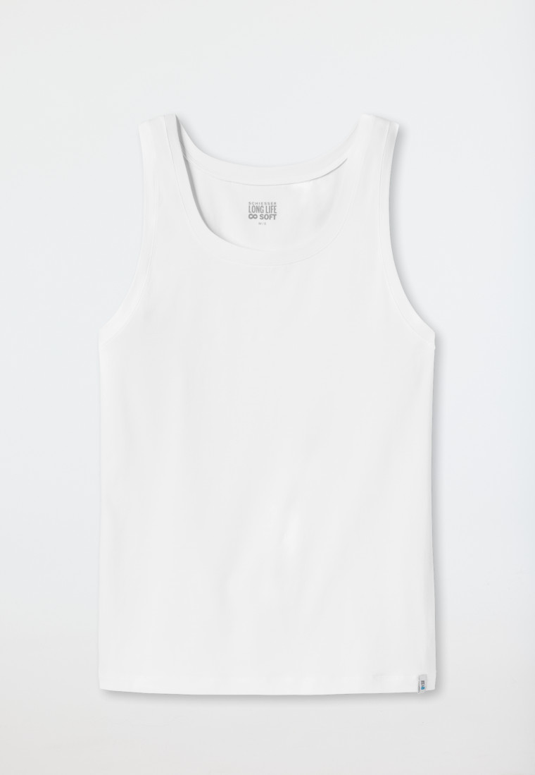 Schiesser Shirt ärmellos weiß - Long Life Soft Top Angebot