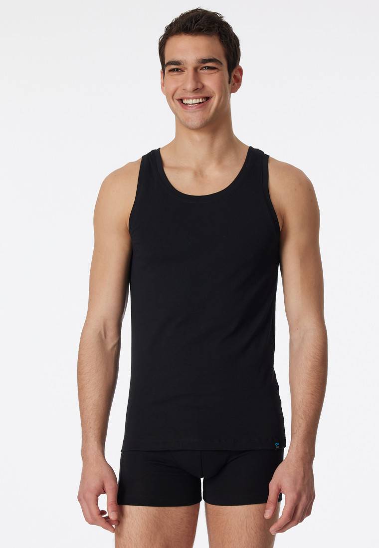 Schiesser Unterhemd schwarz - Long Life Cotton Exklusive Angebote