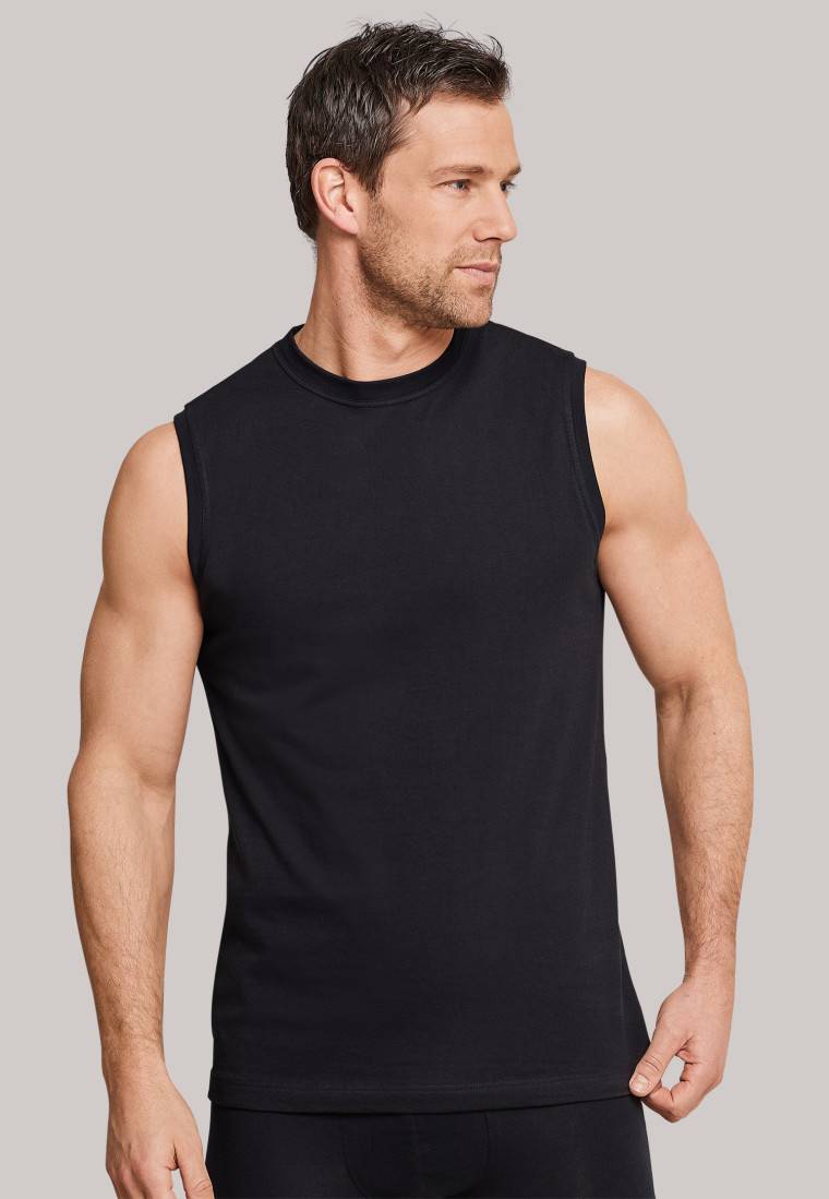 Schiesser Shirt ärmellos 2er-Pack Muscle Shirt schwarz - Essentials JETZT KAUFEN