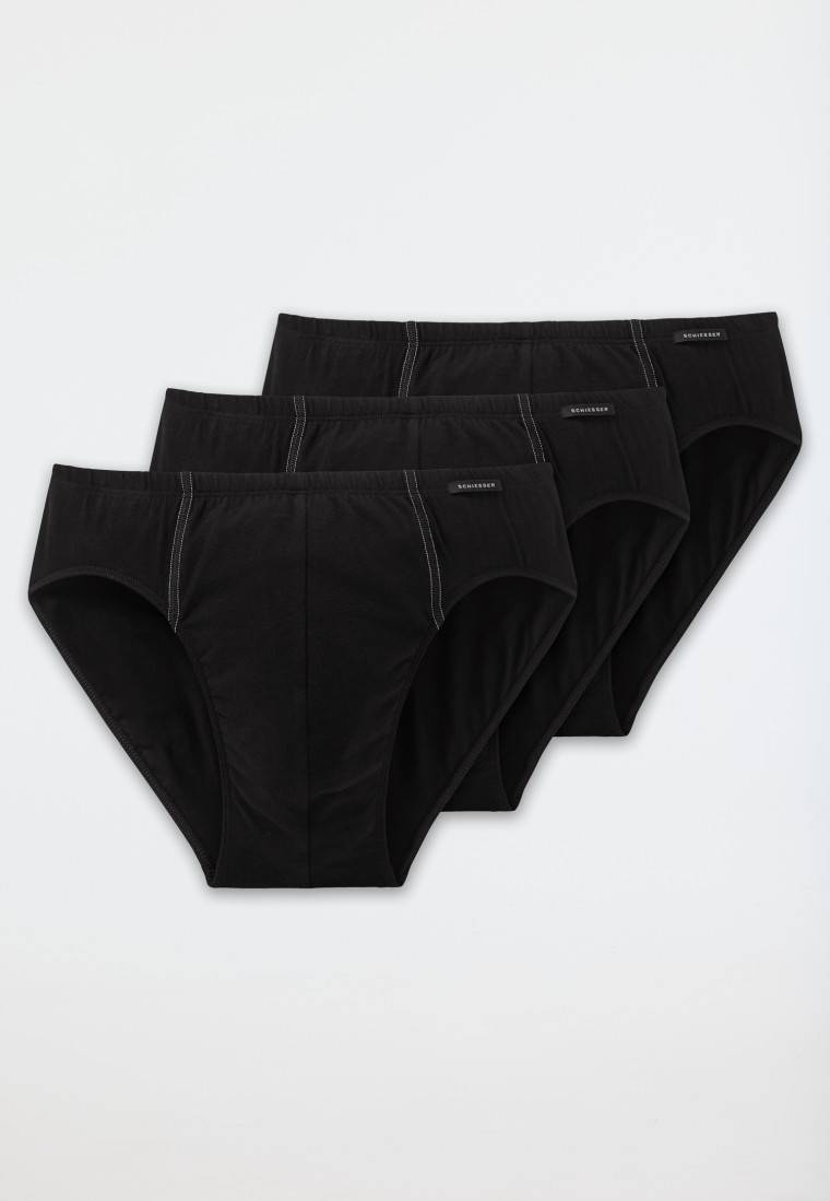 Schiesser Supermini 3er-Pack schwarz - Essentials Super Rabatt