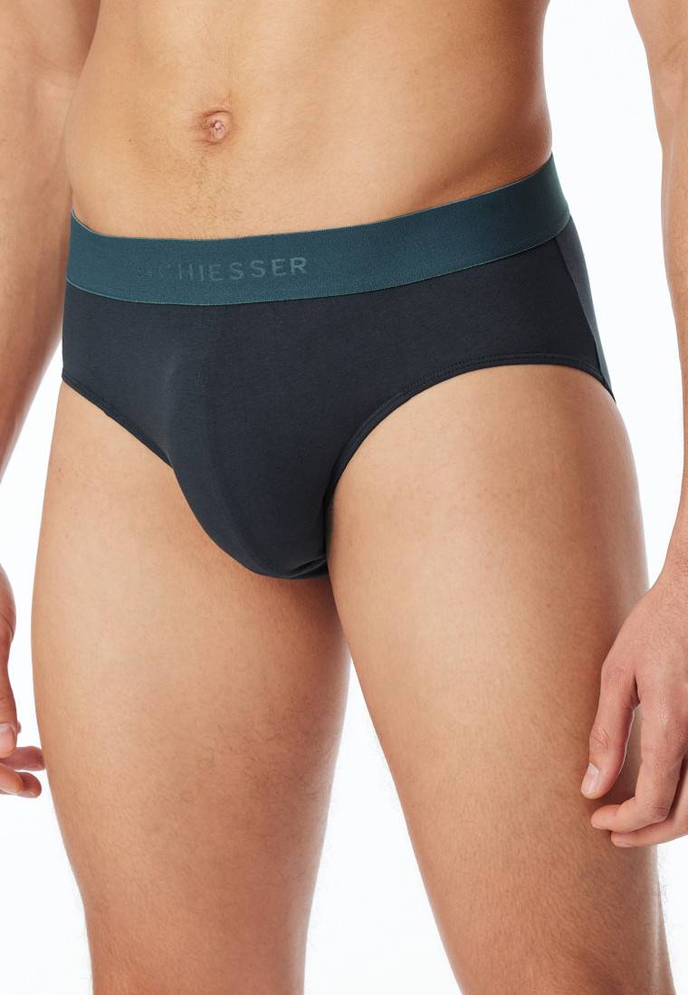 Schiesser Rio-Slips 3er-Pack Organic Cotton Webgummibund mehrfarbig - 95/5 Riesige Rabatte