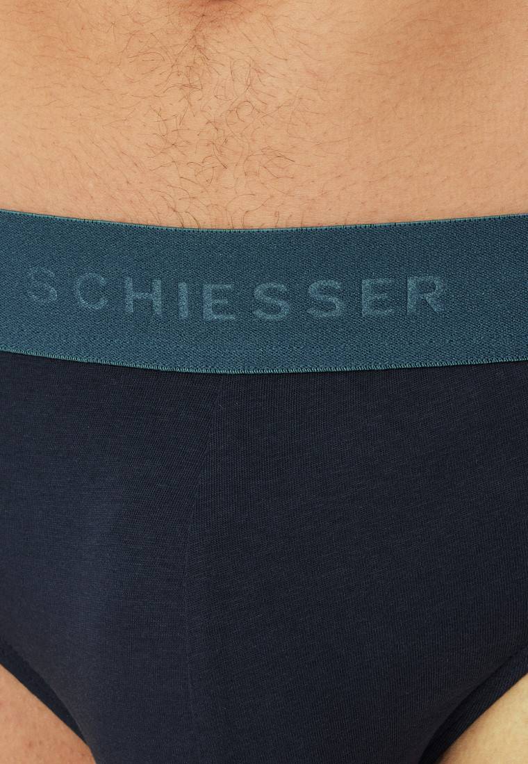 Schiesser Rio-Slips 3er-Pack Organic Cotton Webgummibund mehrfarbig - 95/5 Riesige Rabatte