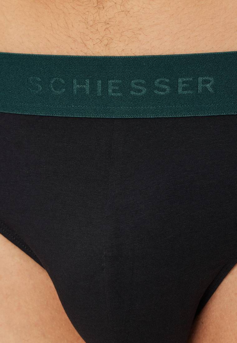 Schiesser Rio-Slips 3er-Pack Organic Cotton Webgummibund mehrfarbig - 95/5 50% Rabatt mit kostenlosem Versand